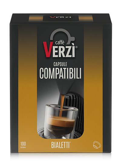 100 Capsule compatibili BIALETTI* Caffè Verzì aroma DOLCE