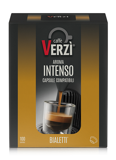 100 Capsule compatibili BIALETTI* Caffè Verzì aroma INTENSO - Cialde e Capsule  Compatibili - Caffè in Capsule Compatibili