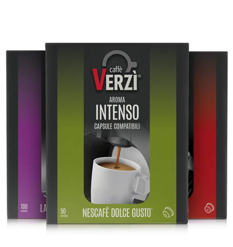 400 Capsule compatibili BIALETTI* Caffè Verzì aroma INTENSO - Cialde e  Capsule Compatibili - Caffè in Capsule Compatibili