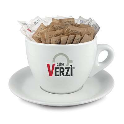 Kit Degustazione 50 Cialde Espresso Zucchero Bicchieri Caffè Vergnano